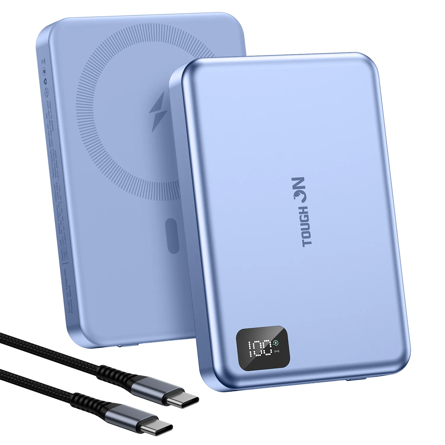 2 Pack Tough On 10000mAh Magnetic Power Bank - Image 6