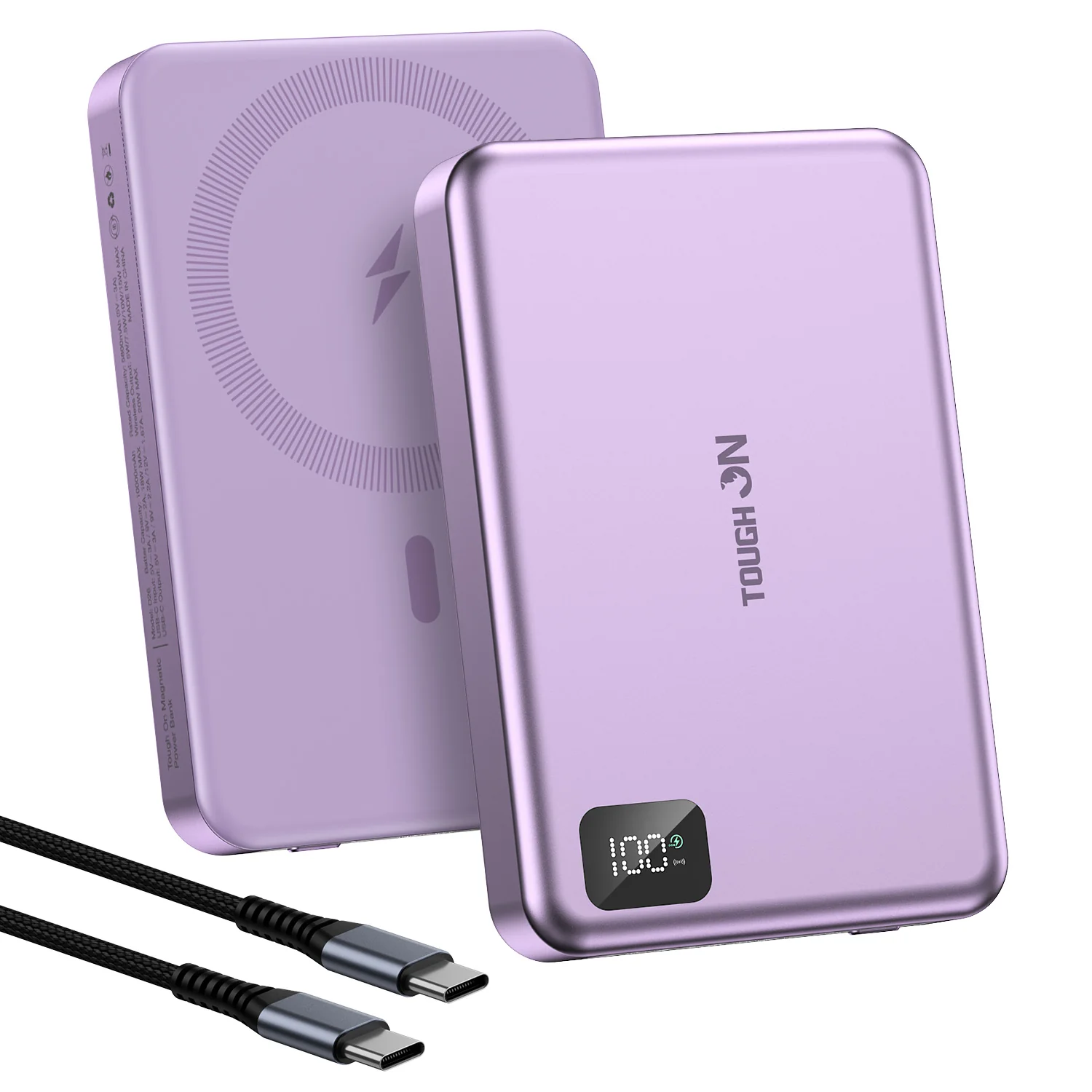 2 Pack Tough On 10000mAh Magnetic Power Bank - Image 7