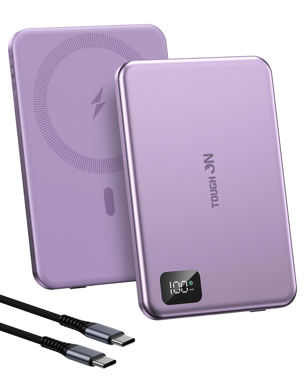2 Pack Tough On 5000mAh Ultra Slim Magnetic Power Bank - Image 5