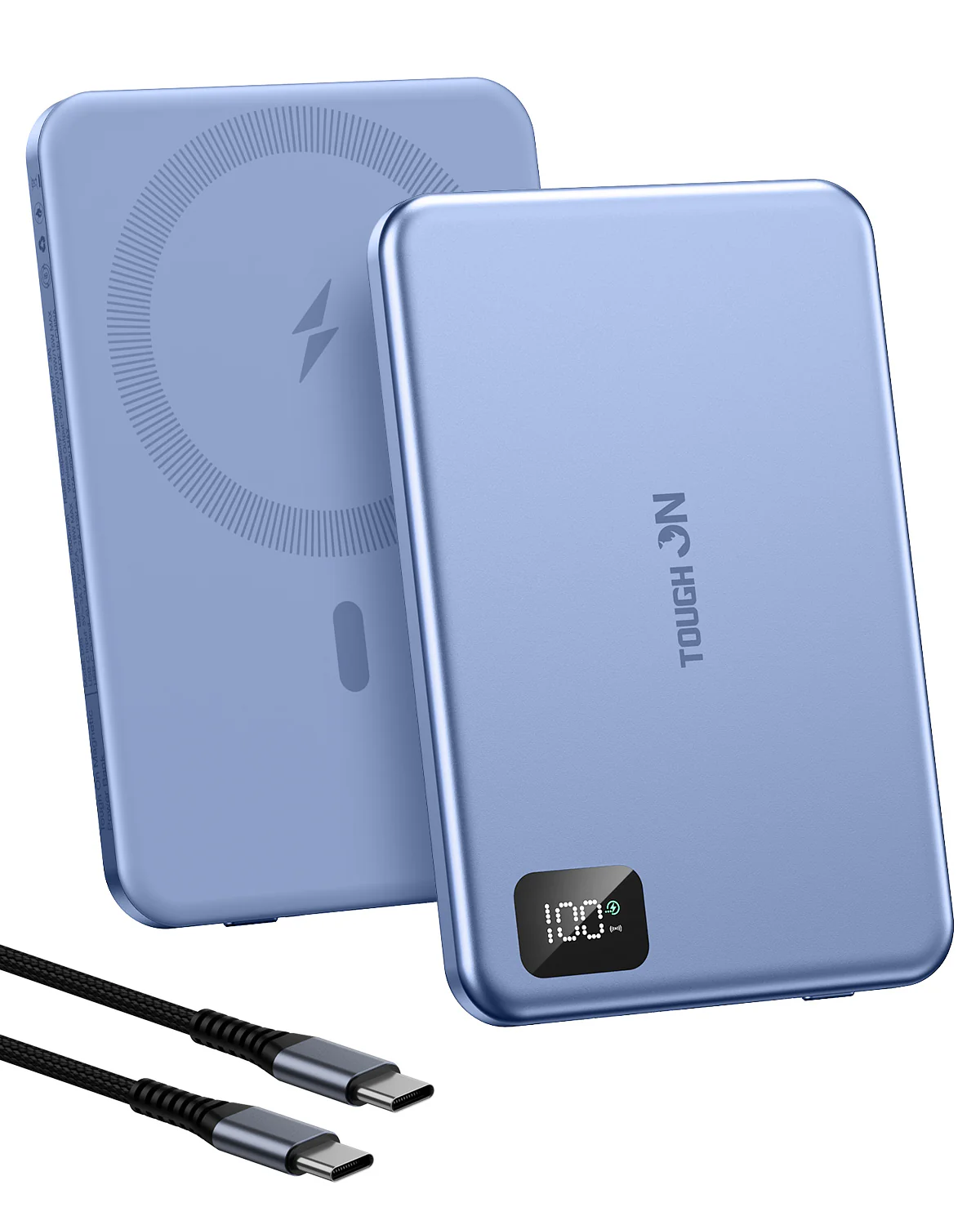 2 Pack Tough On 5000mAh Ultra Slim Magnetic Power Bank - Image 6