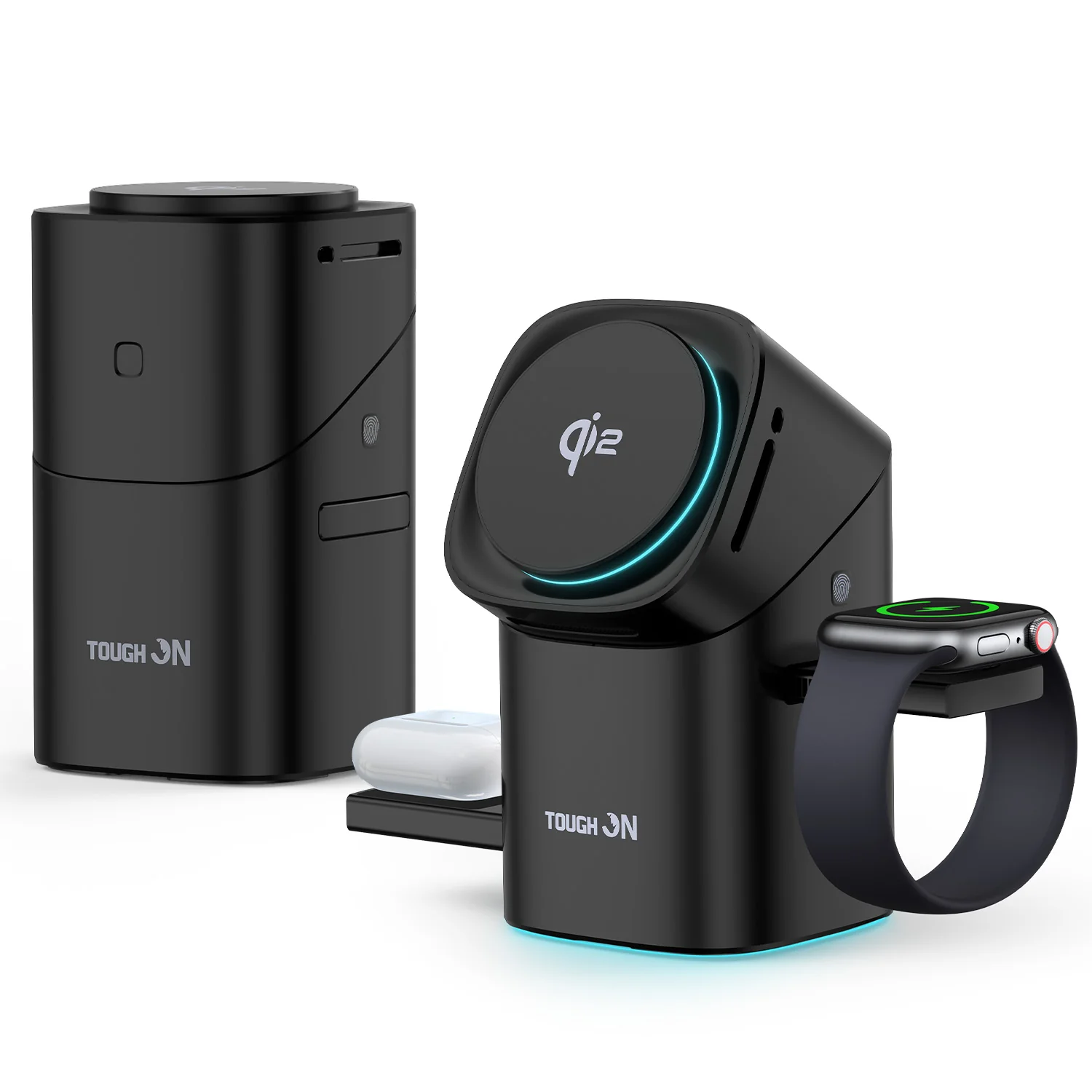 2 Pack Tough On MagPro Qi2 3-in-1 Wireless Charger for Apple - Image 2