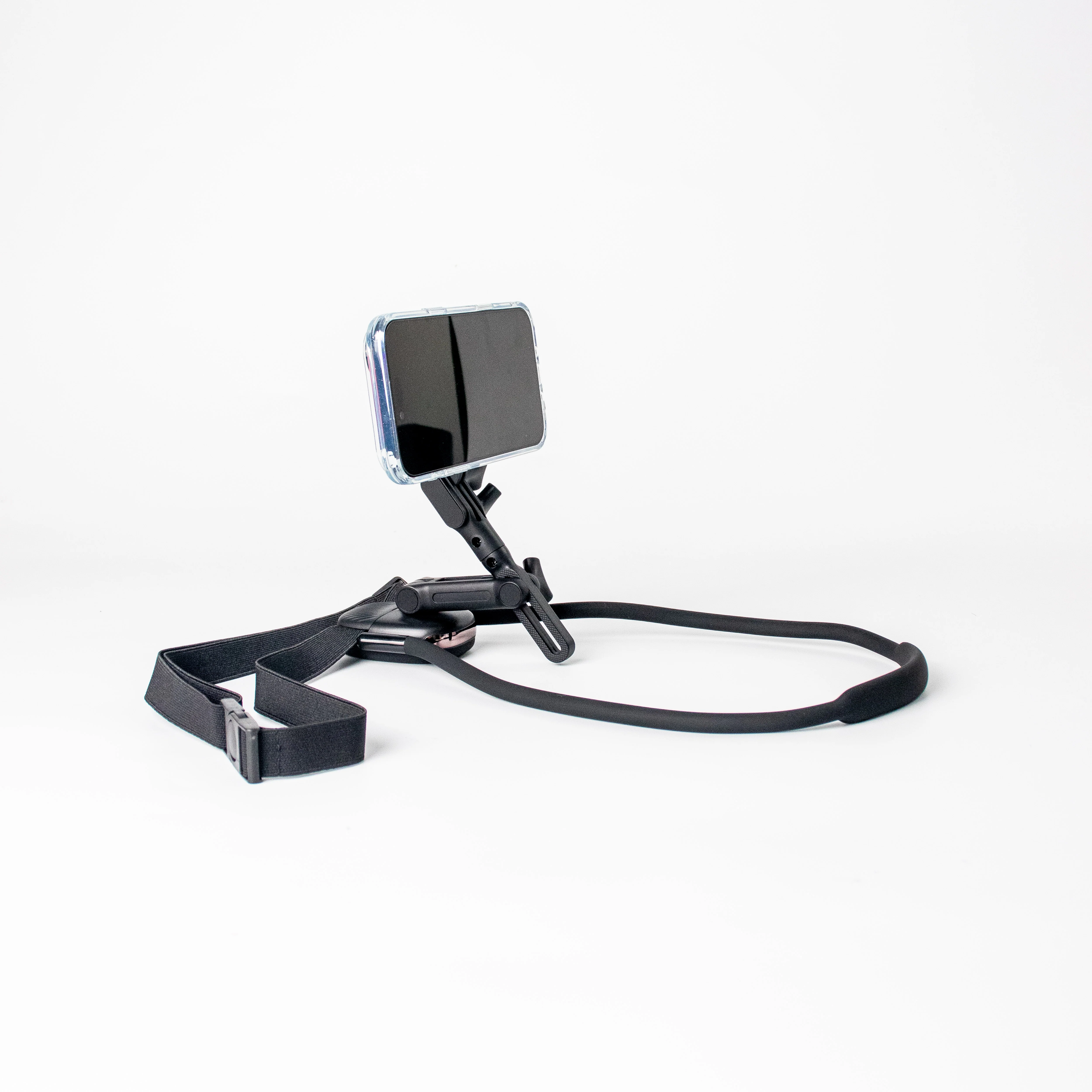 Adjustable Magnetic Neck Mount Phone Holder Black - Image 6