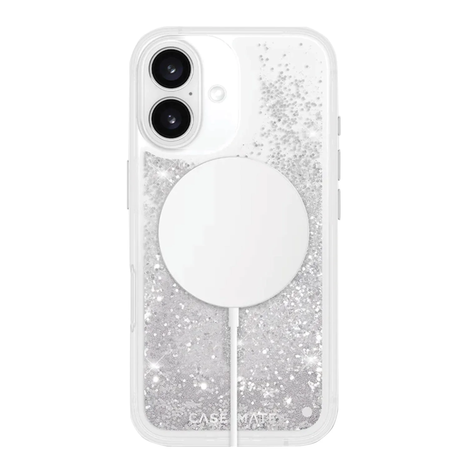 Case-Mate iPhone 16 Case Waterfall Silver with MagSafe - Image 3