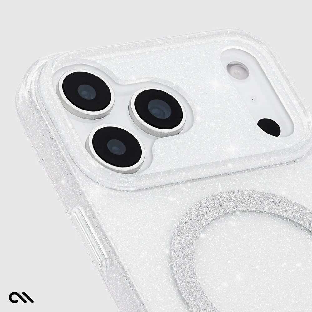 Case-Mate Sheer Twinkle Silver MagSafe Case for iPhone 17 Series - Image 4