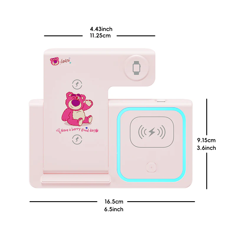 Disney 15W Wireless Charger 3 in 1 Foldable Wireless Charging - Image 12