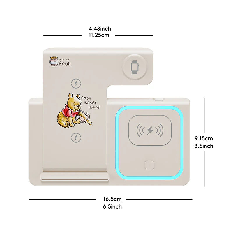 Disney 15W Wireless Charger 3 in 1 Foldable Wireless Charging - Image 17