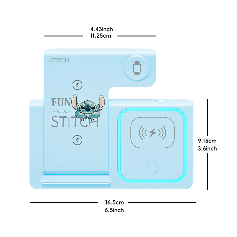 Disney 15W Wireless Charger 3 in 1 Foldable Wireless Charging - Image 7