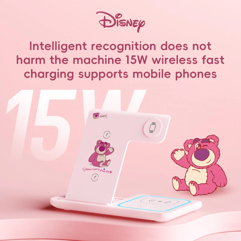 Disney 15W Wireless Charger 3 in 1 Foldable Wireless Charging - Image 9
