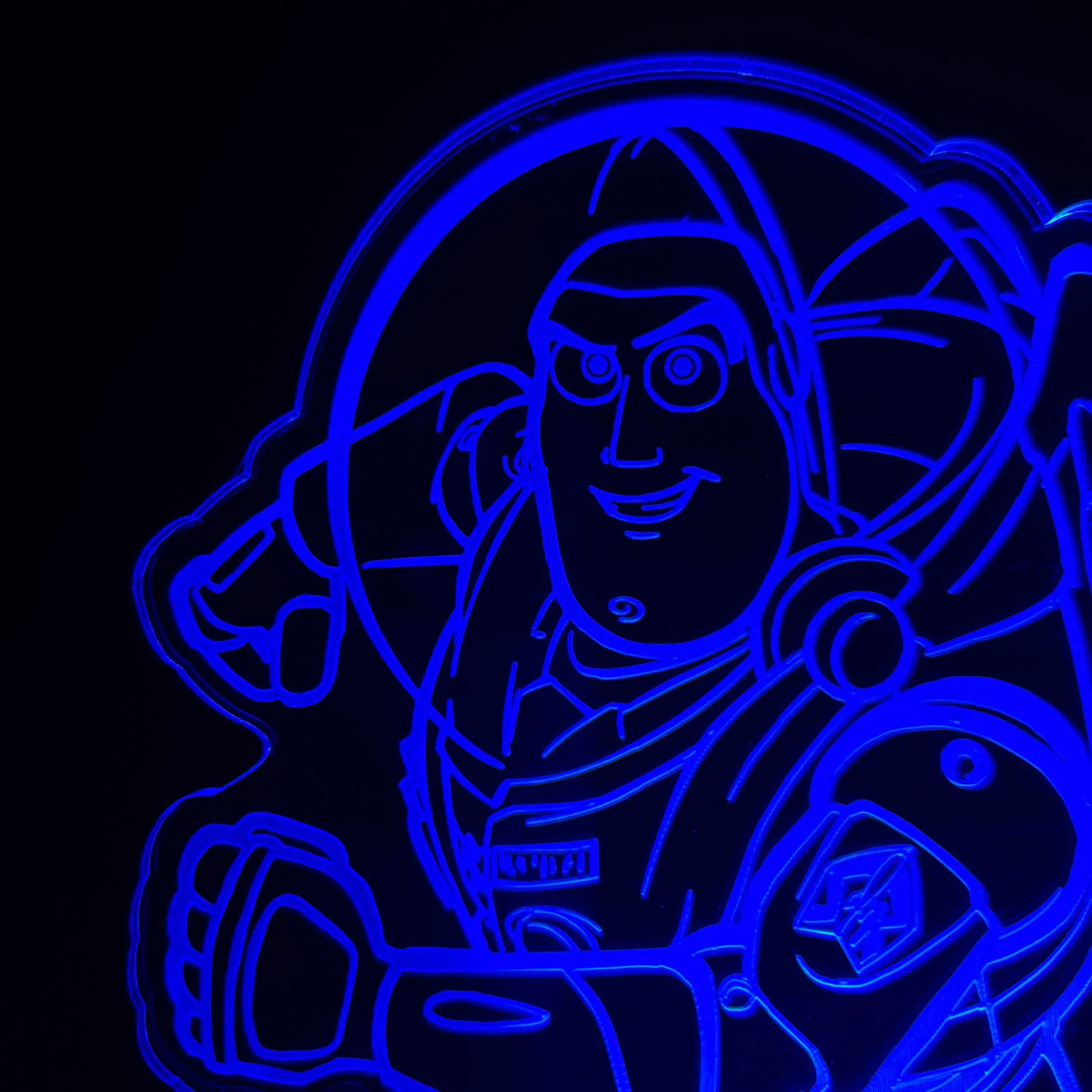 Disney 3D RGB App Controlled USB LED Night Light Buzz Light Year#1 - Image 6