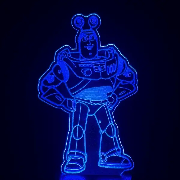 Disney 3D RGB App Controlled USB LED Night Light Buzz Light Year#2 - Image 2