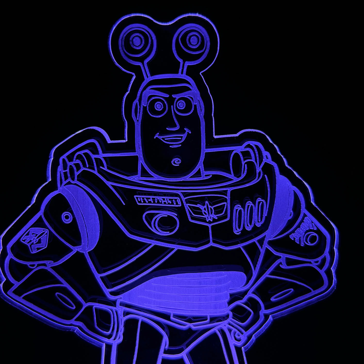 Disney 3D RGB App Controlled USB LED Night Light Buzz Light Year#2 - Image 3