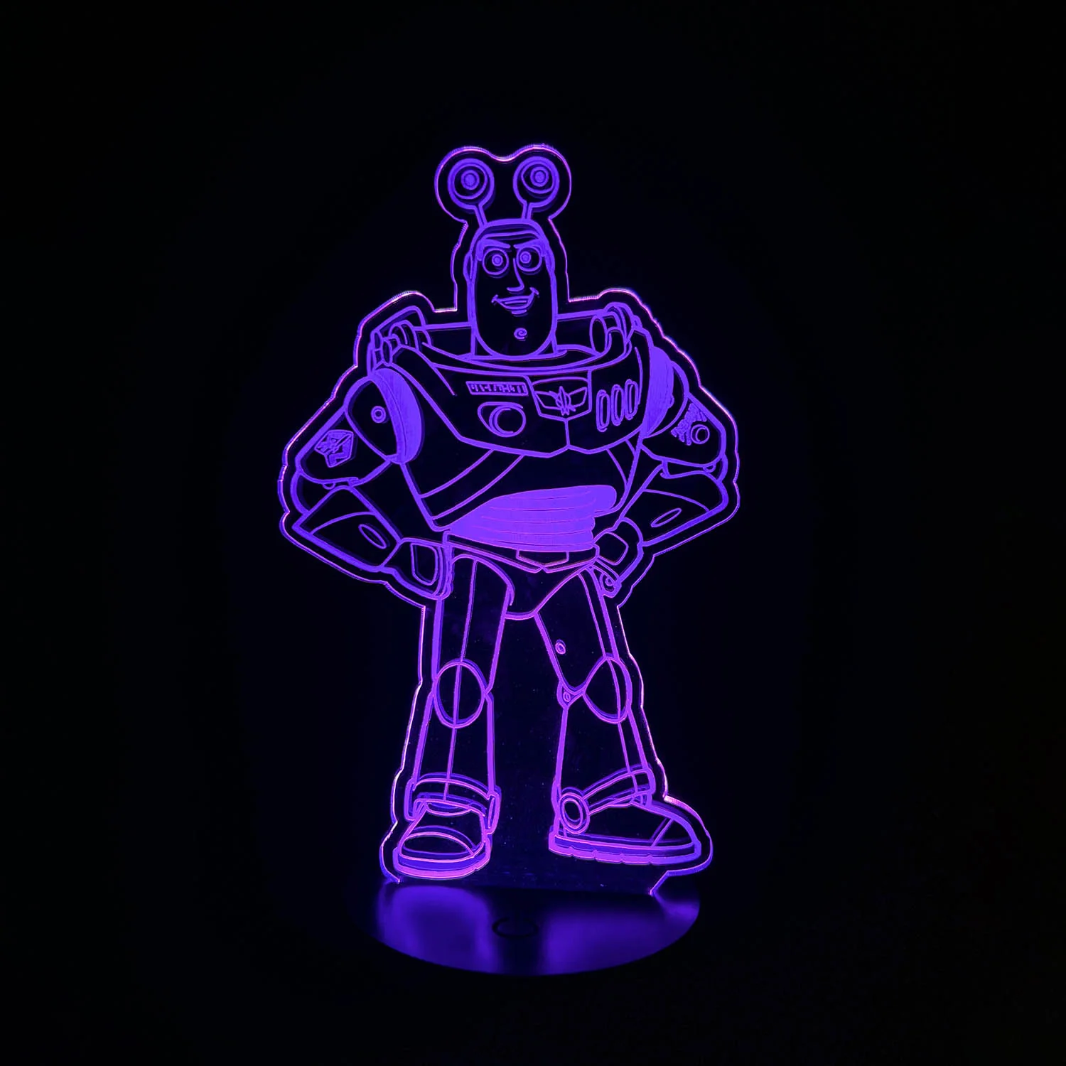 Disney 3D RGB App Controlled USB LED Night Light Buzz Light Year#2 - Image 7