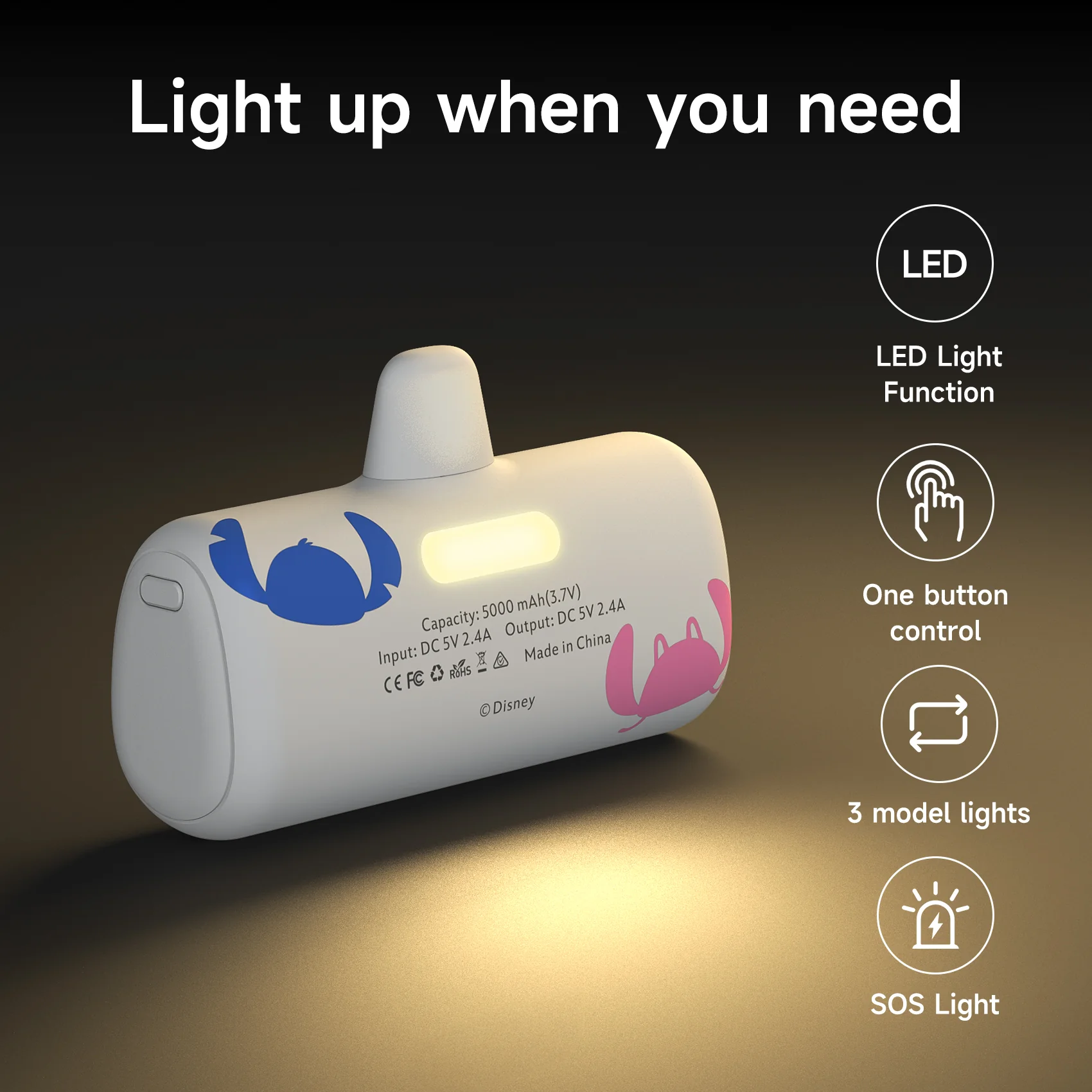 Disney Compact Power Bank 5000mAh with USB-C Connector - Image 12
