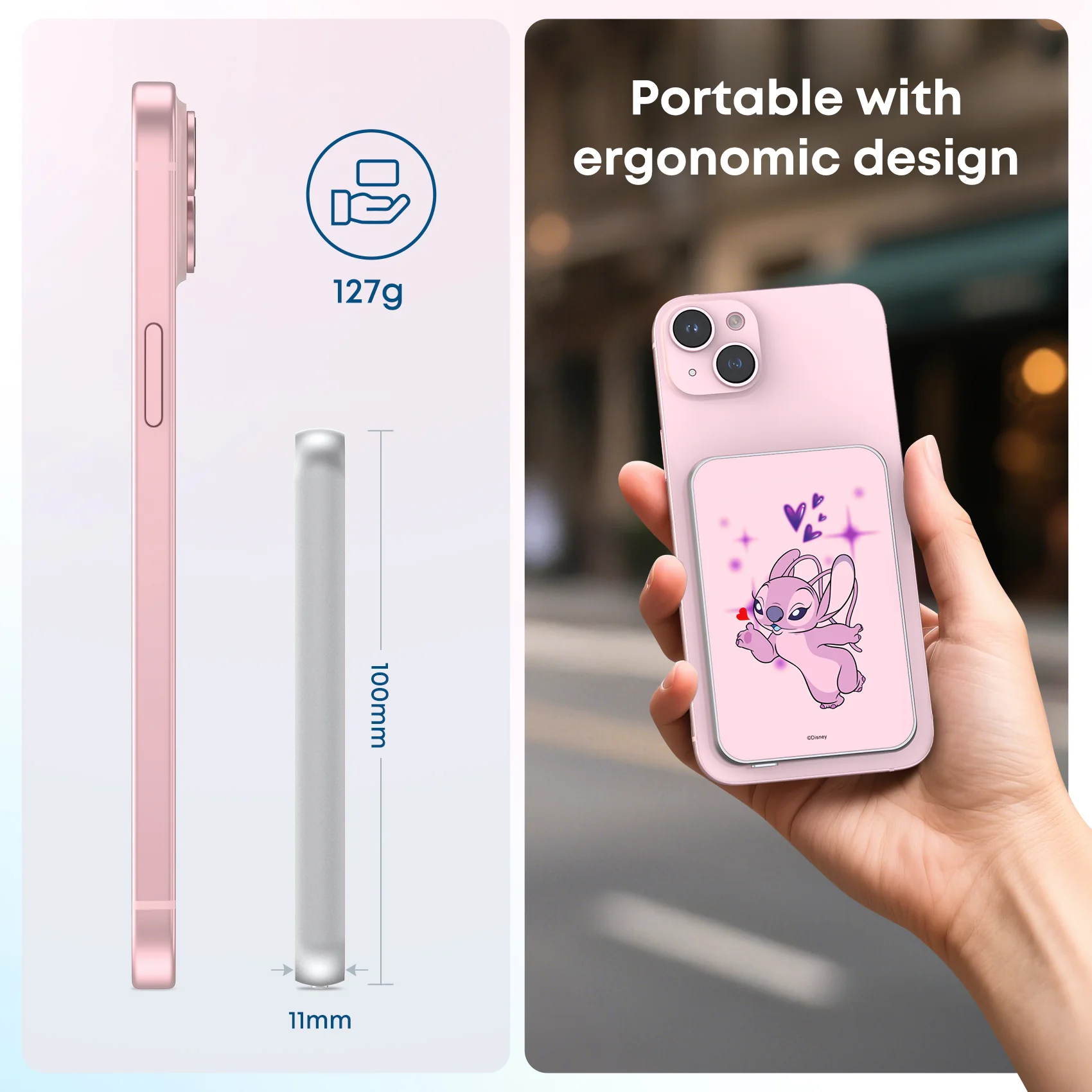 Disney Magnetic Power Bank 5000mAh 15W Fast Charging - Image 4