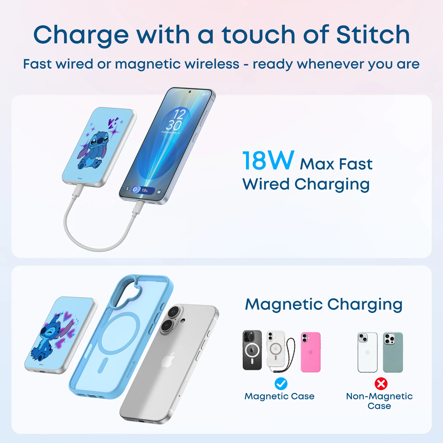 Disney Magnetic Power Bank 5000mAh 15W Fast Charging - Image 5
