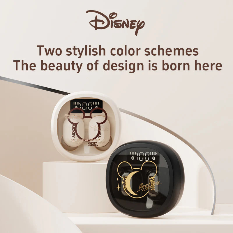Disney Mickey Wireless Bluetooth Earbuds QS-HWT02 Beige - Image 3