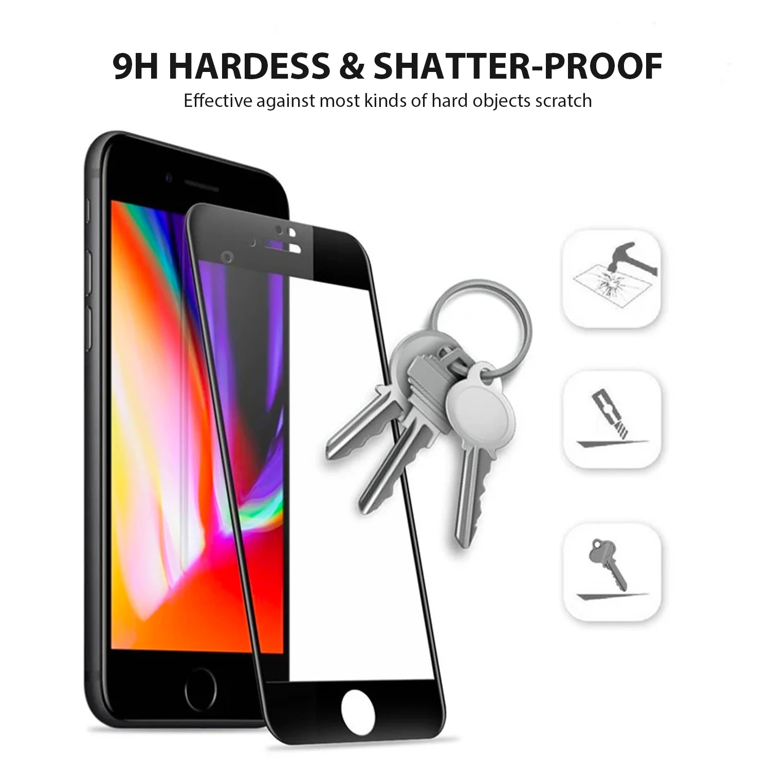 EFM iPhone 8 Plus & 7 Plus TT Sapphire Tempered Glass Screen Protector - Image 3