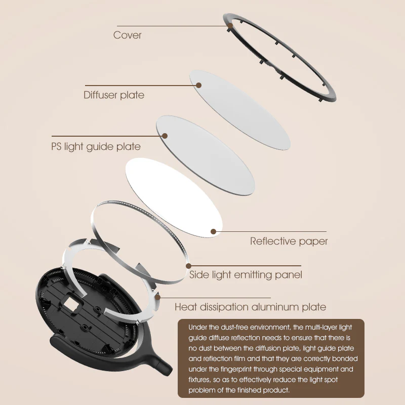 F-639A 10inch Ring Light with Floor Stand - Image 4