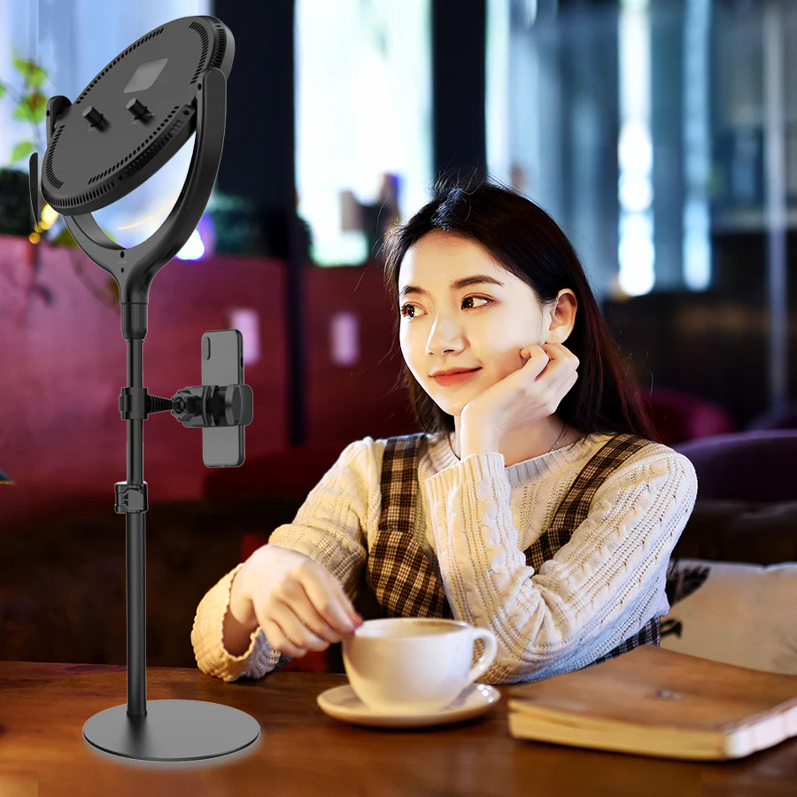 F-639A 10inch Ring Light with Floor Stand - Image 7