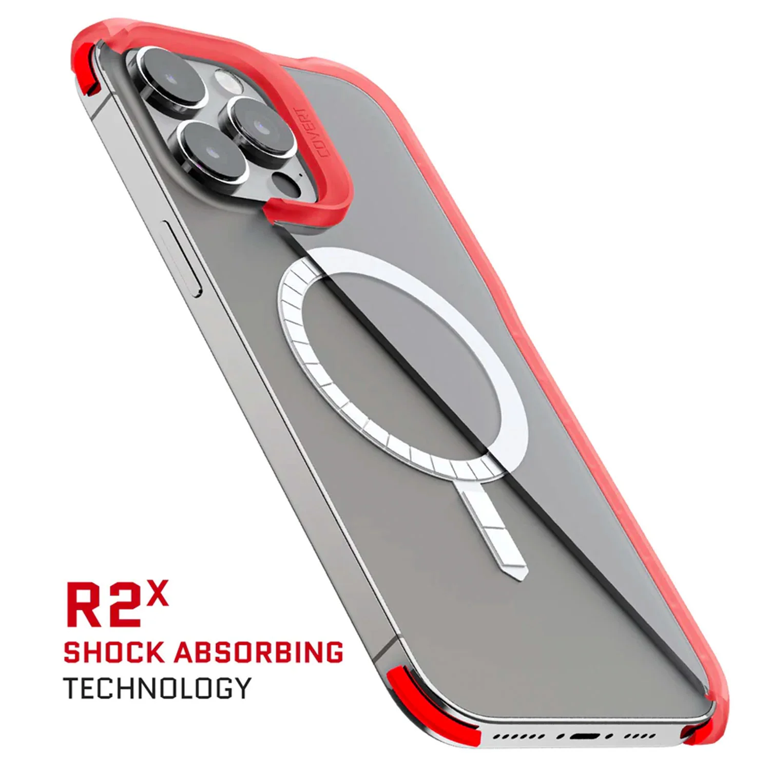 Ghostek iPhone 14 Pro Max Case Covert with Magsafe Pink - Image 4