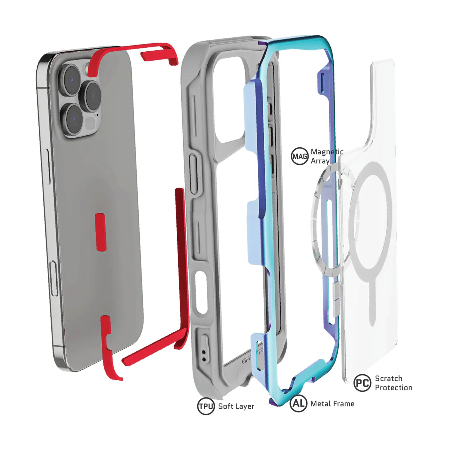 Ghostek iPhone 16 Pro Case Atomic Slim with MagSafe - Image 15