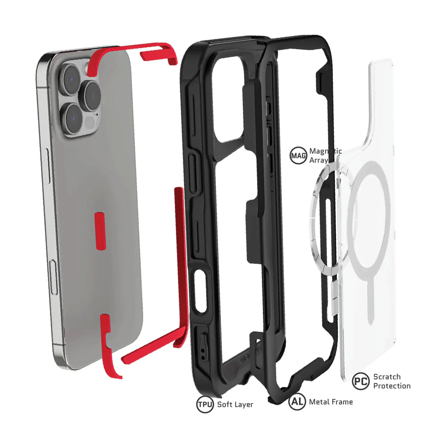 Ghostek iPhone 16 Pro Case Atomic Slim with MagSafe - Image 5