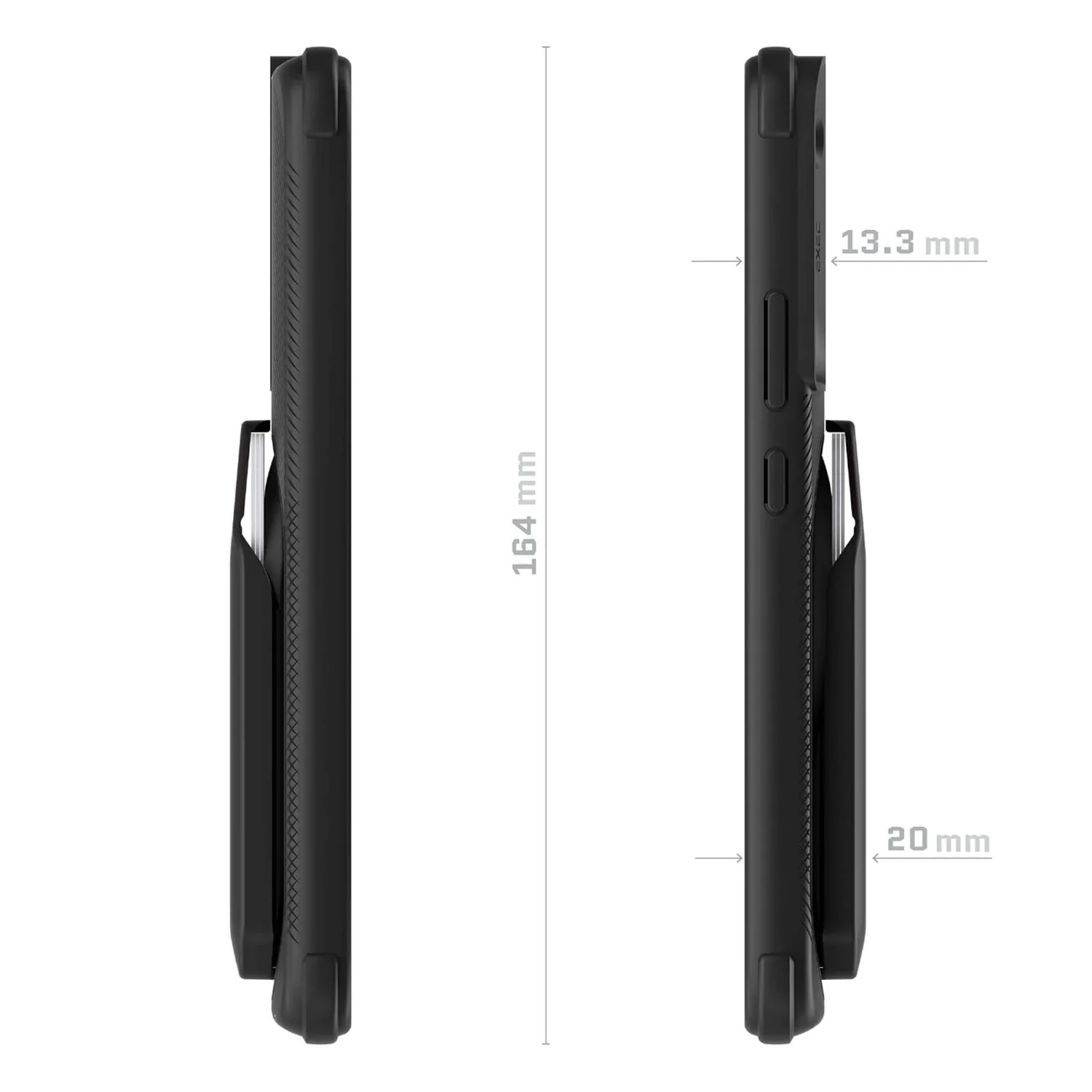 Ghostek Samsung Galaxy S22 Plus Case EXEC 5 Magnetic Wallet with Card Holder Black - Image 8