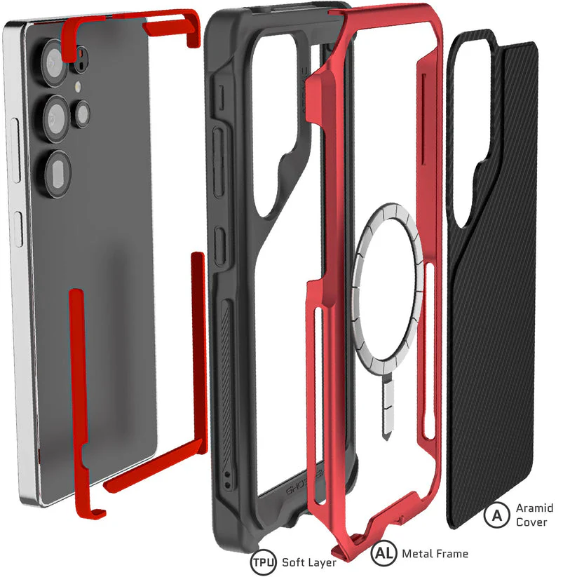 Ghostek Samsung Galaxy S25 Ultra Case Atomic Aluminum Protection - Image 18