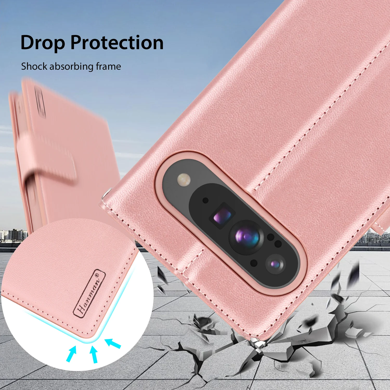 Hanman Google Pixel 9 Leather Case - Image 14
