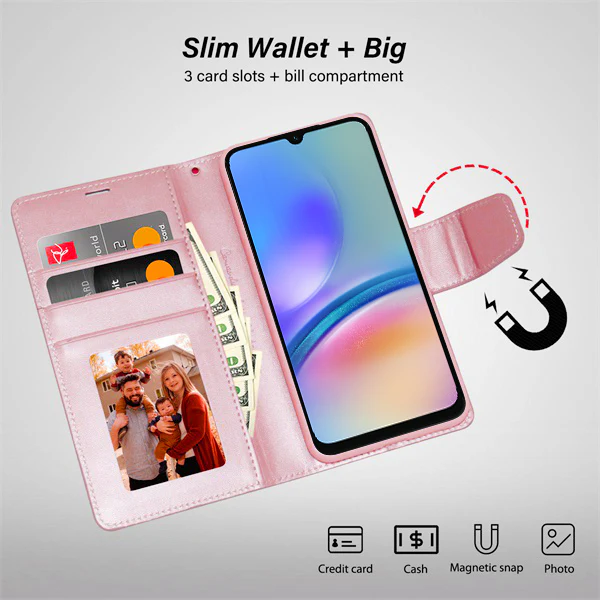 Hanman Samsung Galaxy A05s Leather Case Wallet - Image 12