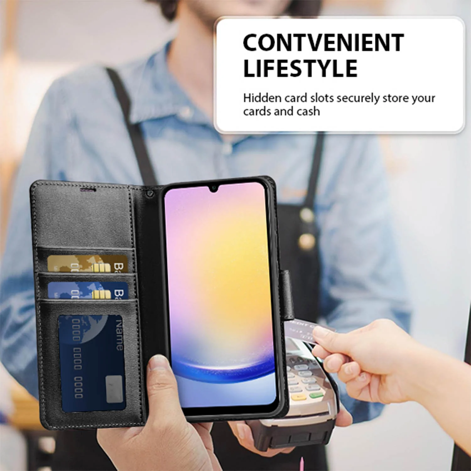 Hanman Samsung Galaxy A26 Case Wallet Leather - Image 7