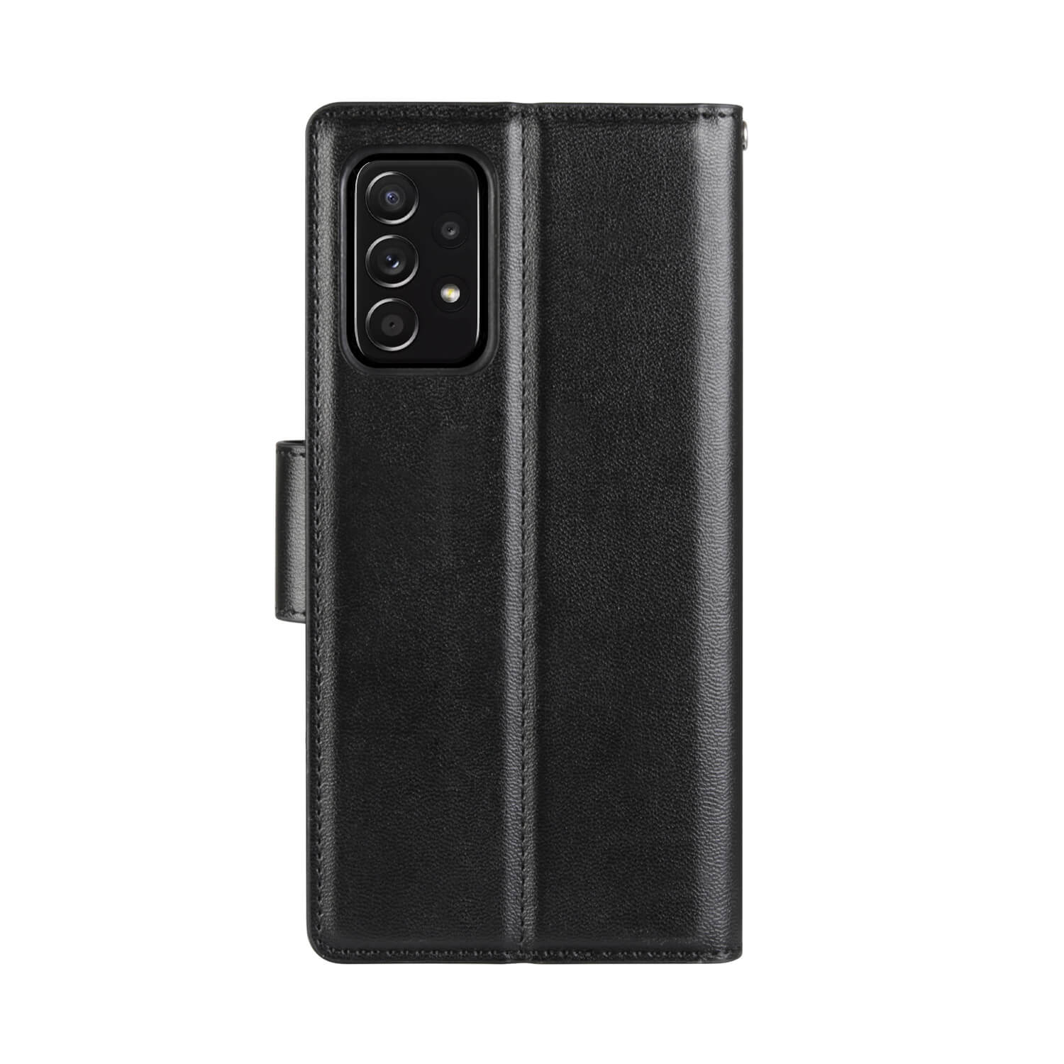 Hanman Samsung Galaxy A52s / A52 Leather Case Wallet Black - Image 2