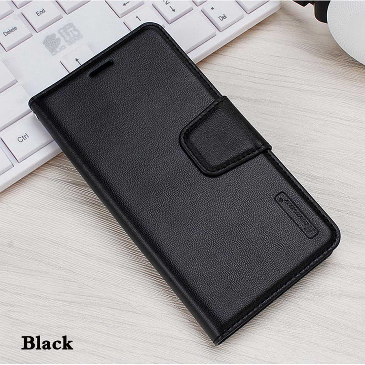 Hanman Samsung Galaxy S21 FE 5G Case Leather Black - Image 6
