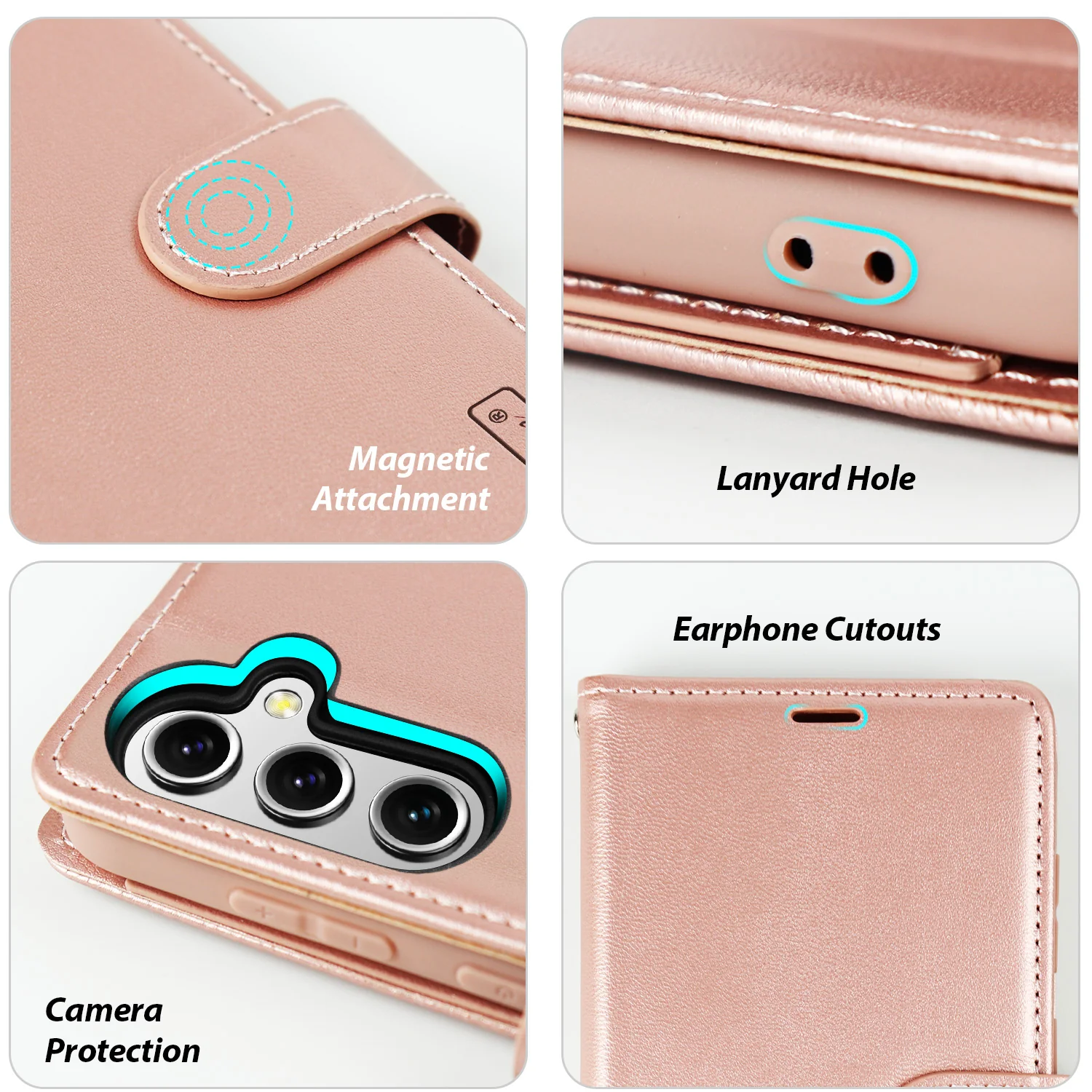 Hanman Samsung Galaxy S23 FE 5G Case Wallet Leather - Image 13