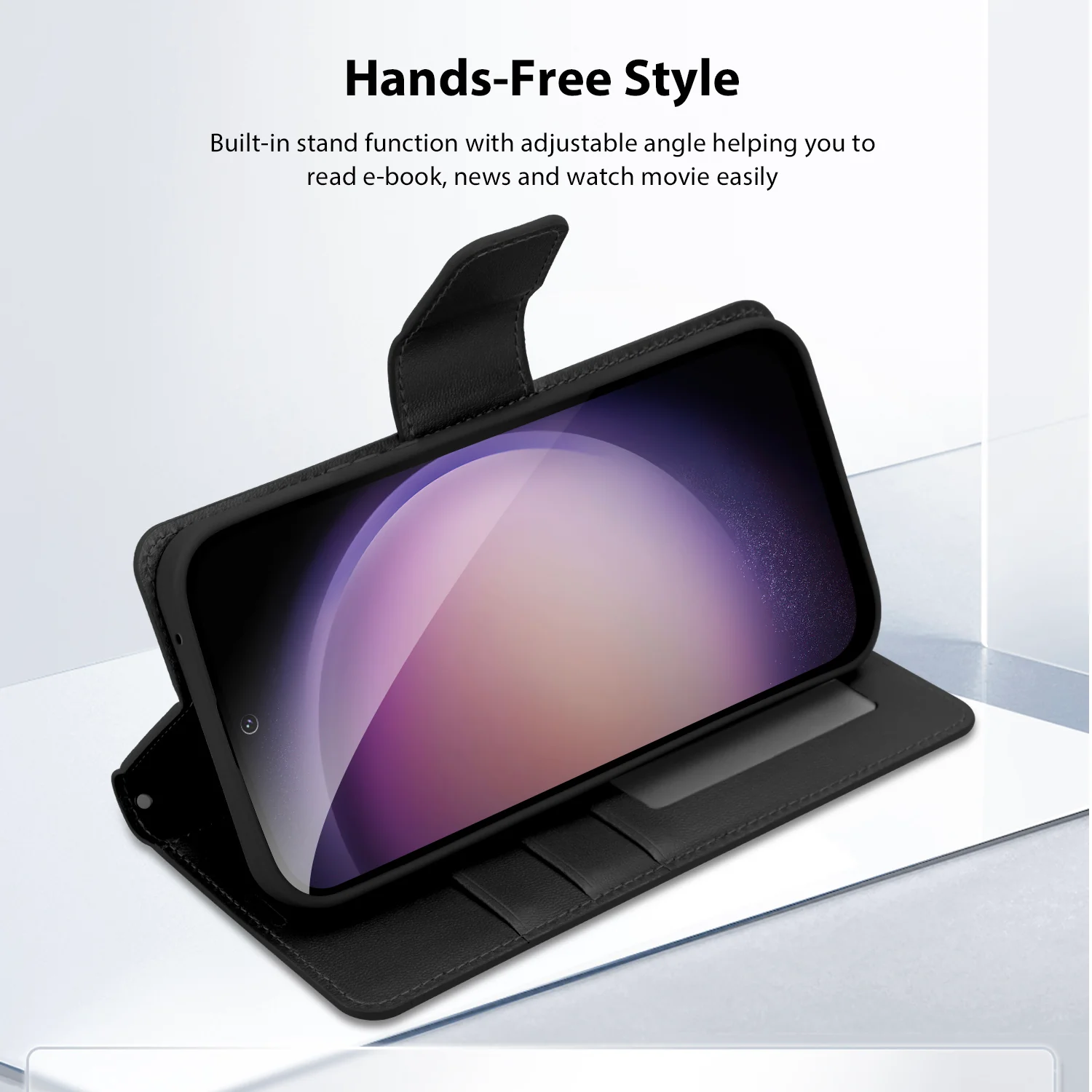 Hanman Samsung Galaxy S23 FE 5G Case Wallet Leather - Image 3