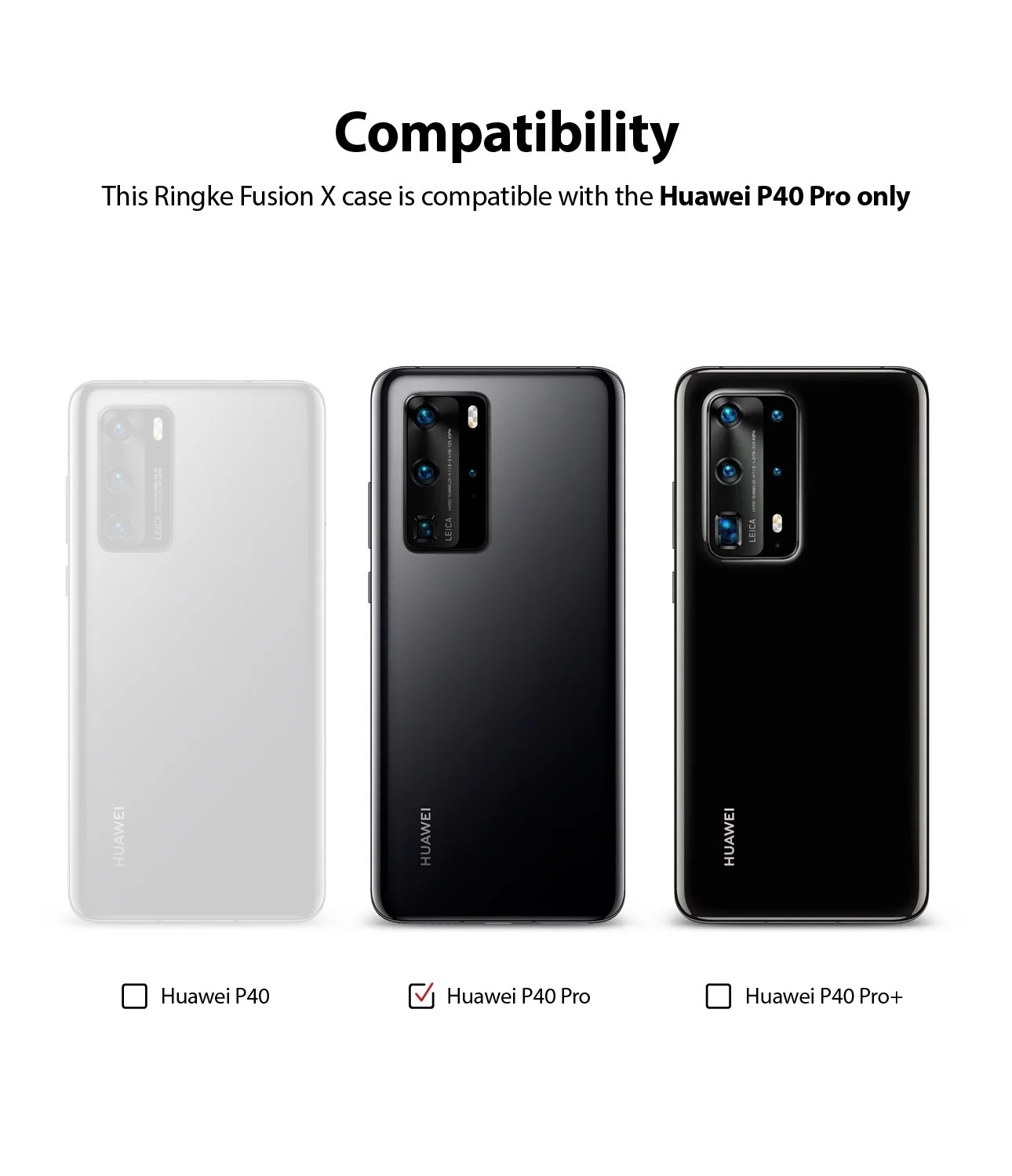 Huawei P40 Pro Case Ringke Fusion-X - Image 12
