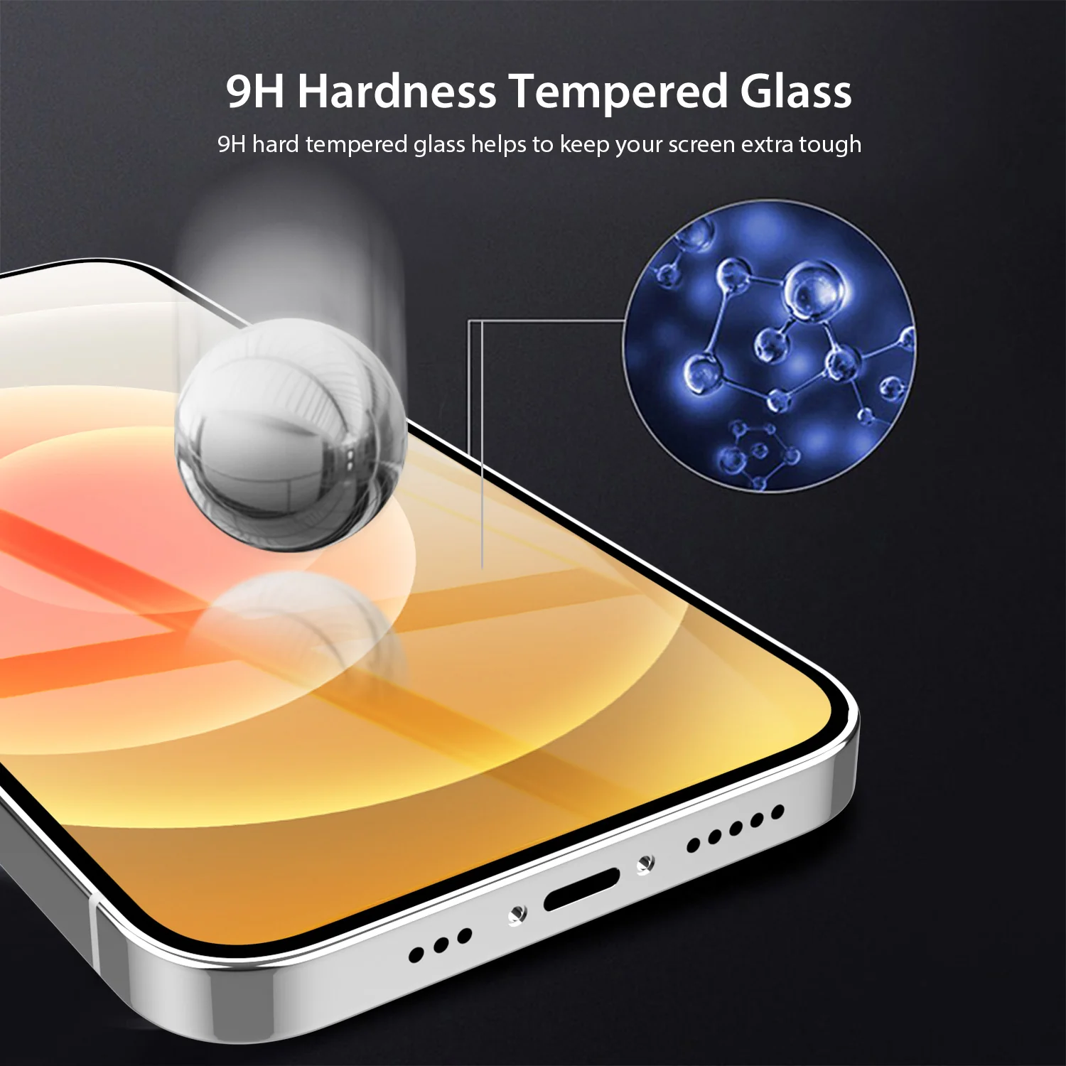 iPhone 12 Pro Max Full Tempered Glass Screen Protector 2 Pack - Image 2