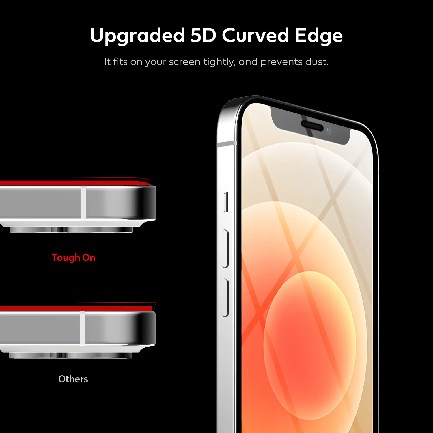 iPhone 12 Pro Max Full Tempered Glass Screen Protector 2 Pack - Image 3