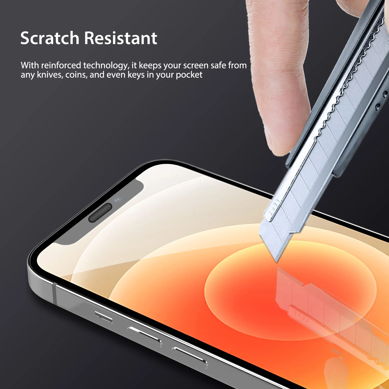 iPhone 12 Pro Max Full Tempered Glass Screen Protector 2 Pack - Image 4