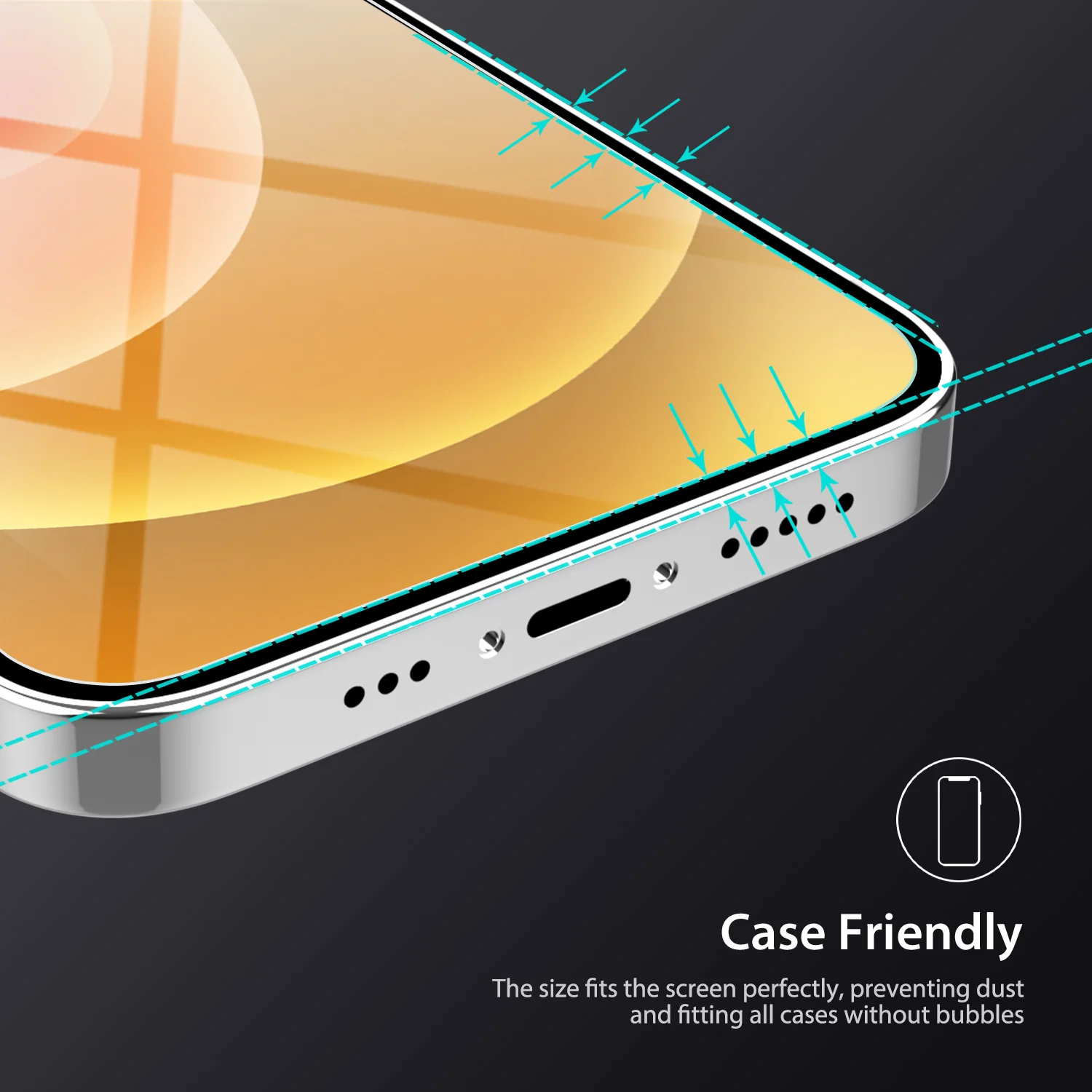iPhone 12 Pro Max Full Tempered Glass Screen Protector 2 Pack - Image 8