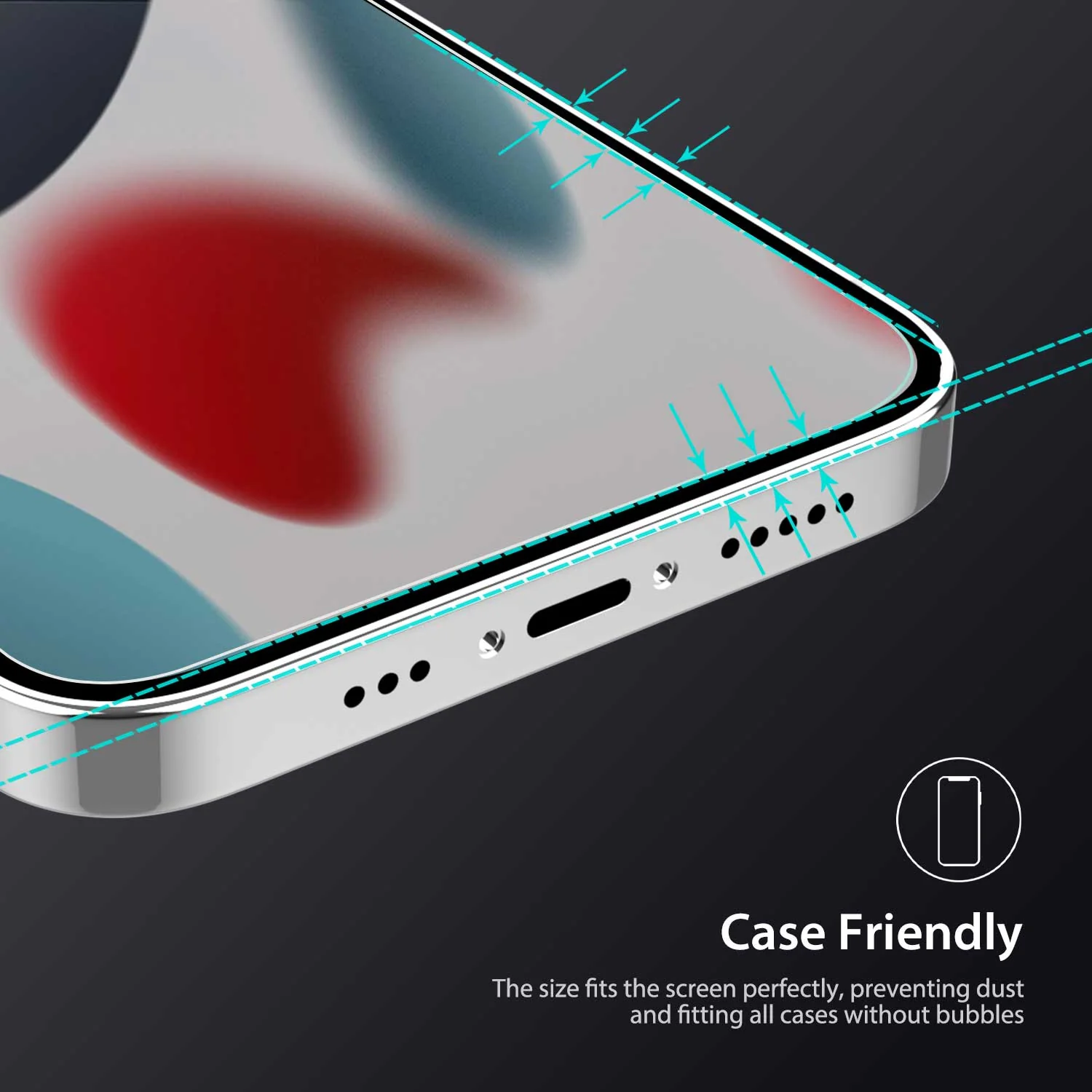 iPhone 13 Mini Full Tempered Glass Screen Protector 2 Pack - Image 2