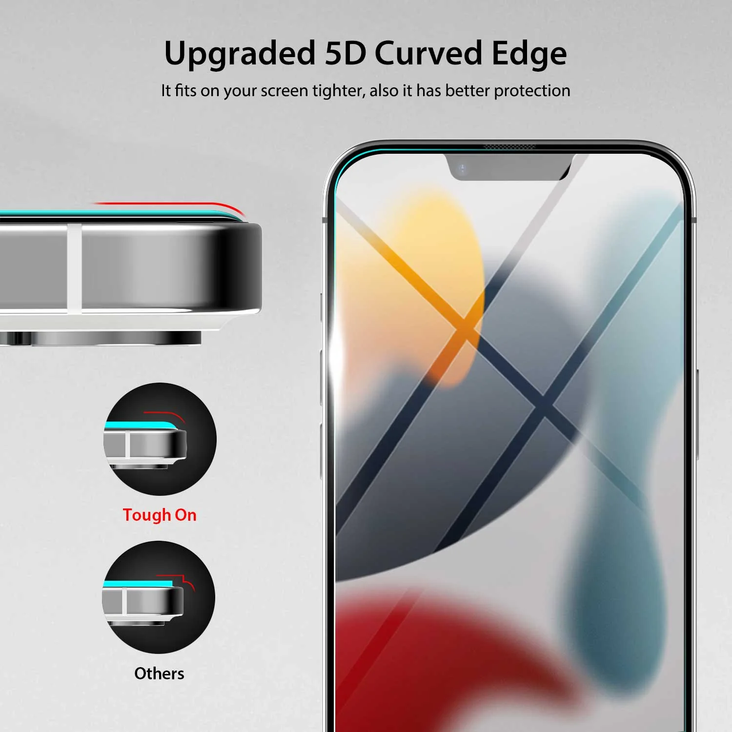 iPhone 13 Mini Full Tempered Glass Screen Protector 2 Pack - Image 3
