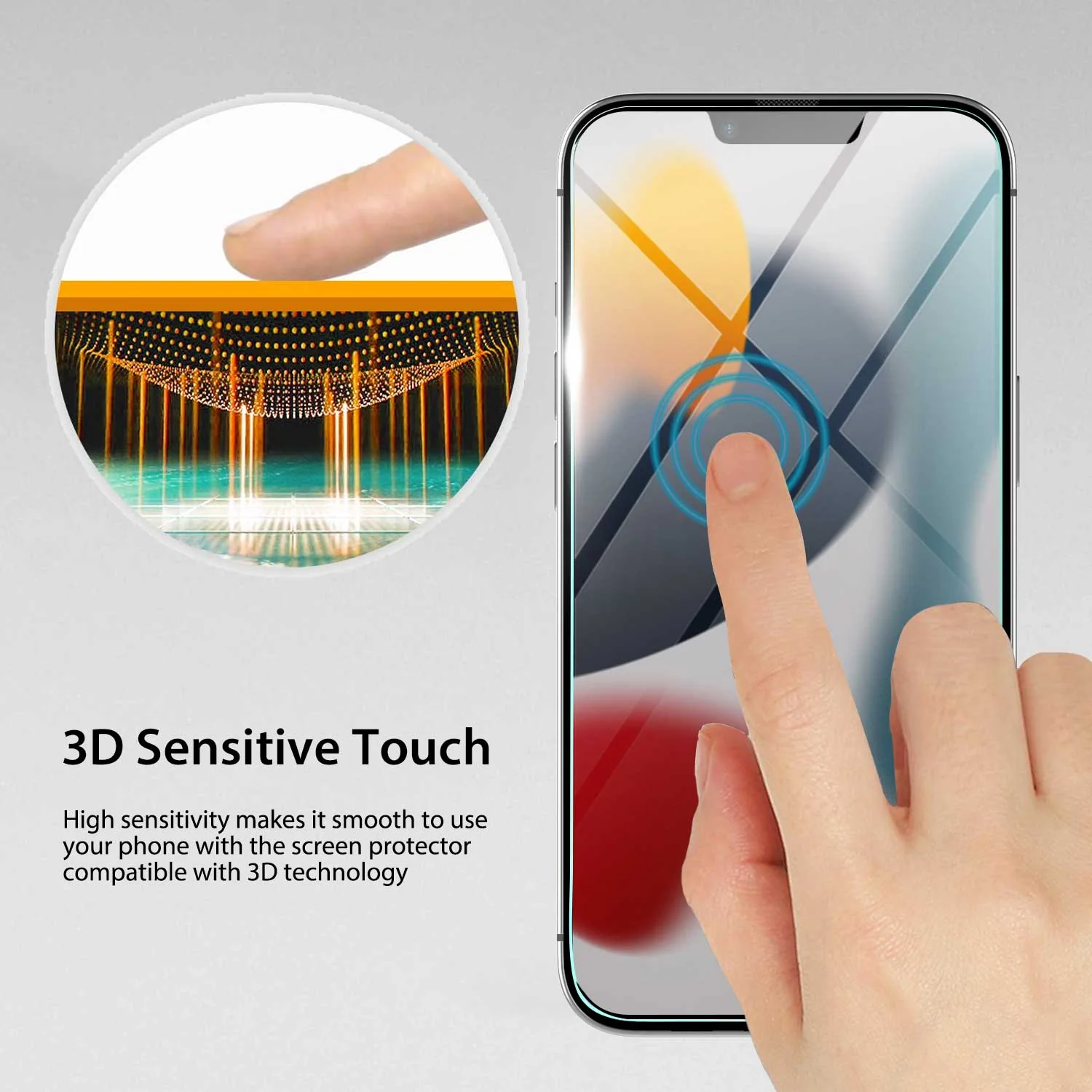 iPhone 13 Mini Full Tempered Glass Screen Protector 2 Pack - Image 5