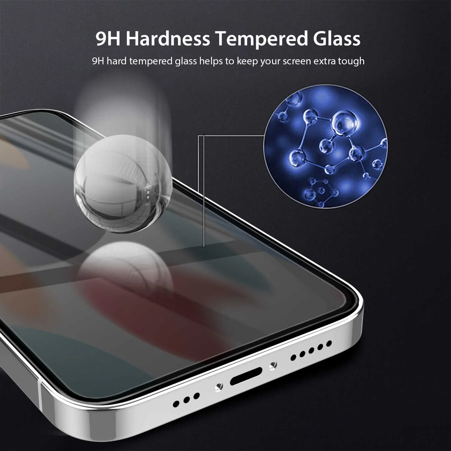 iPhone 13 Mini Full Tempered Glass Screen Protector 2 Pack - Image 6