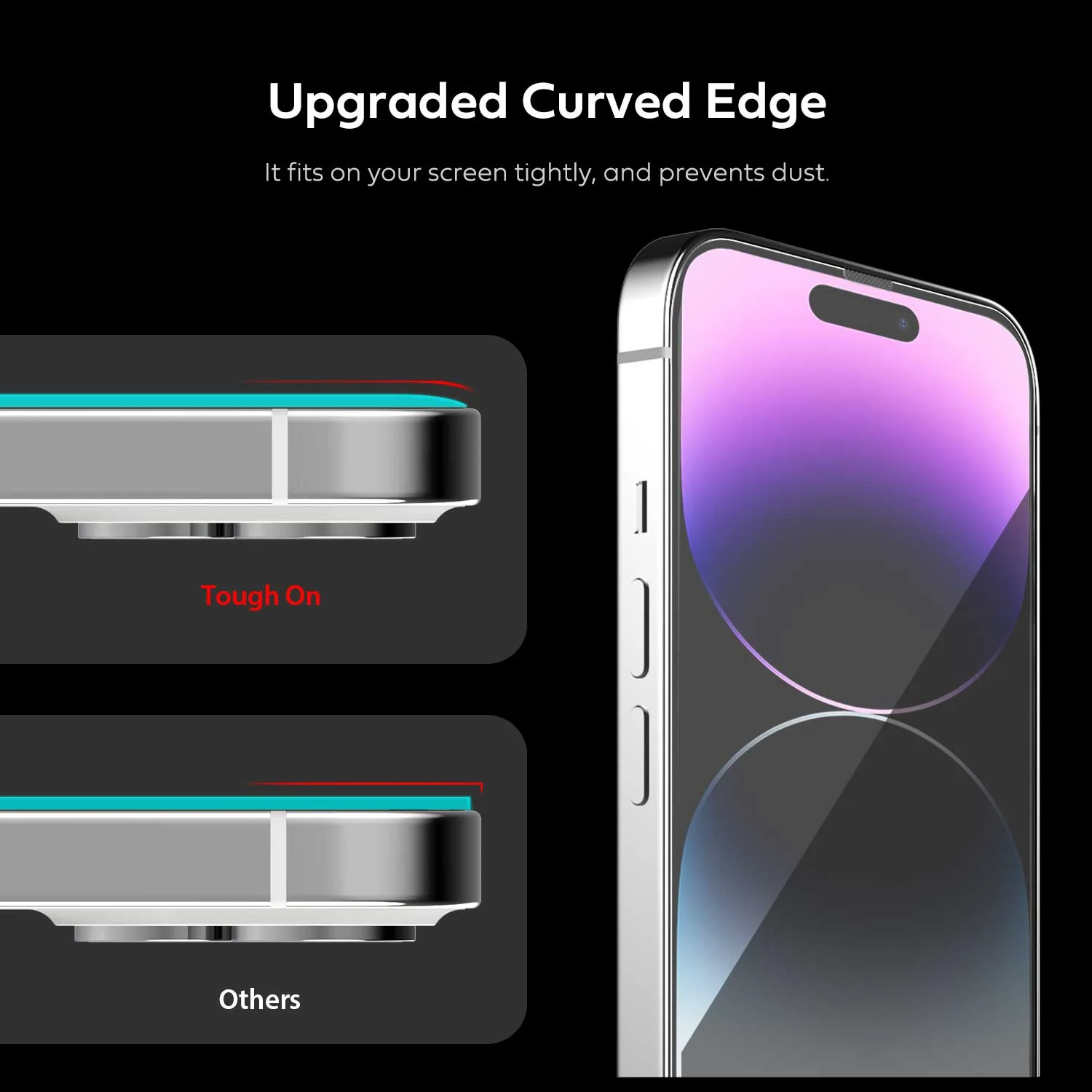 iPhone 14 Pro Tempered Glass Screen Protector 2 Pack w/ Installation Kit - Image 2
