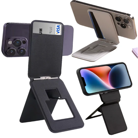 Magnetic Trifold Wallet With Stand And Tripod - Image 6
