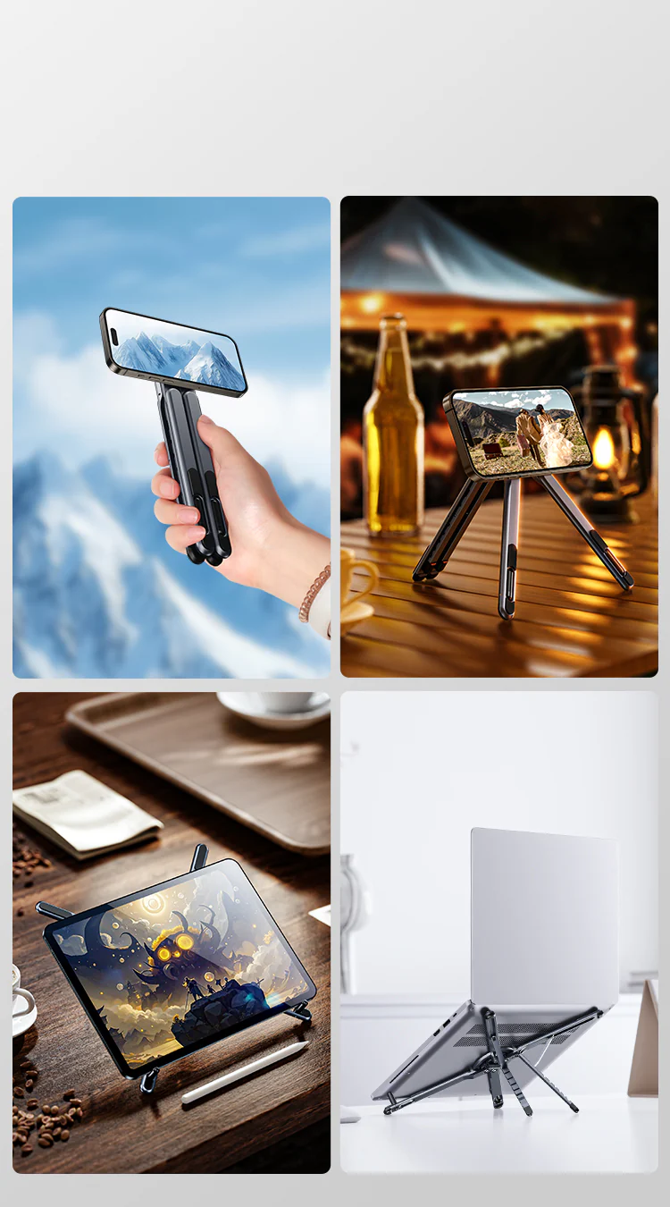 MagStand Tablet Stand Magnetic Phone Holder Grey - Image 4