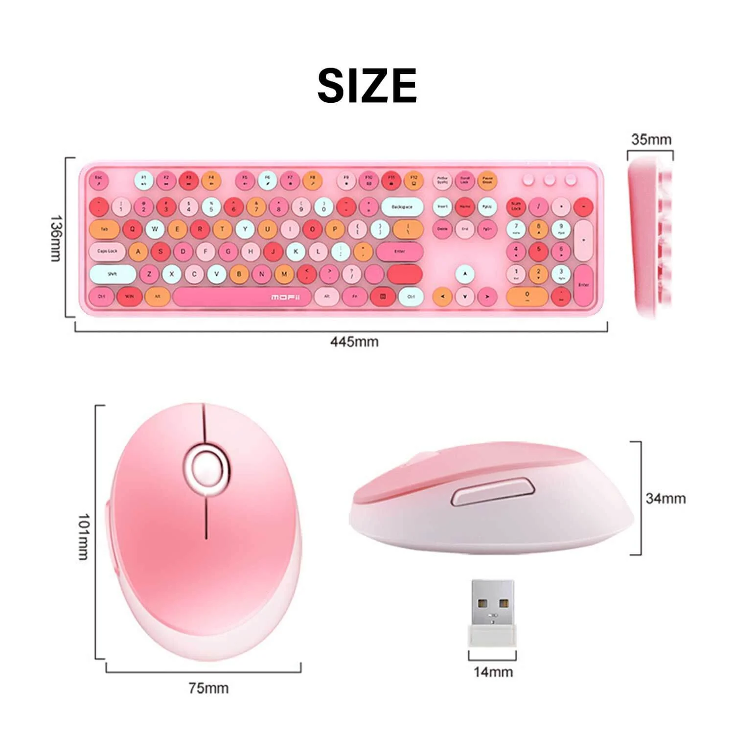 Mofii Wireless Keyboard and Mouse Combo - Image 23