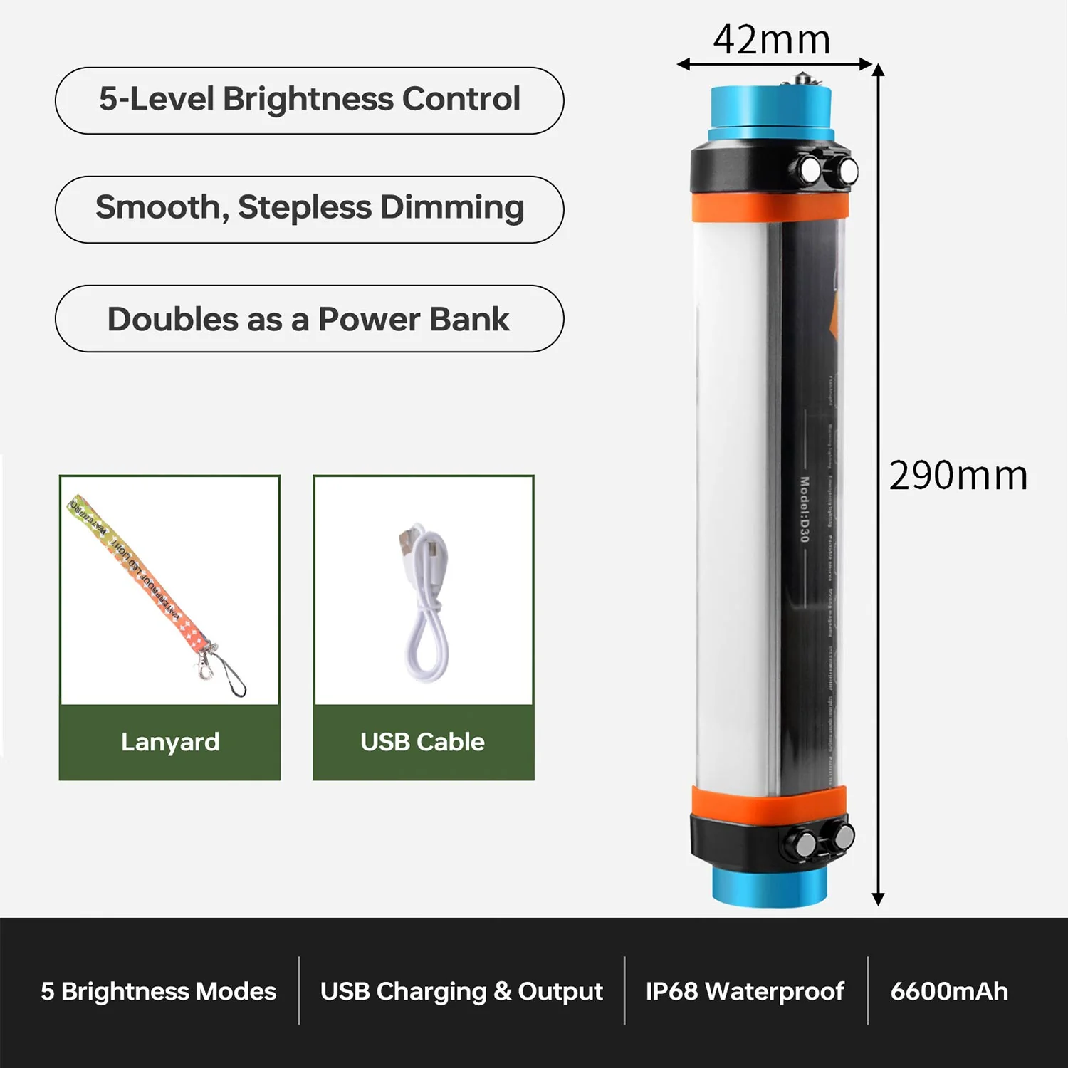 Multi Function Camping Torch with Power Bank - Image 12