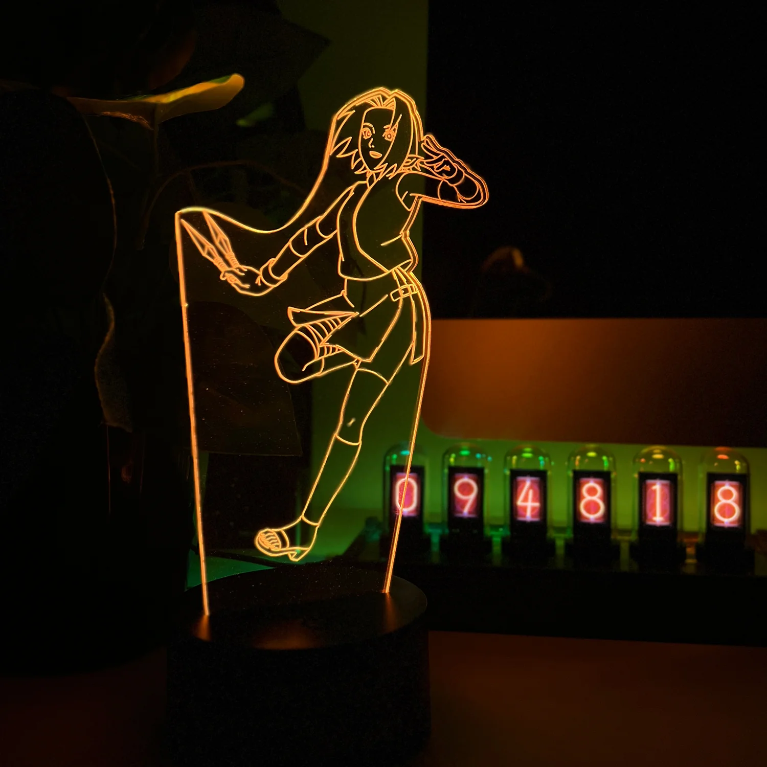 NARUTO 3D RGB App Controlled USB LED Night Light Sakura - Image 4